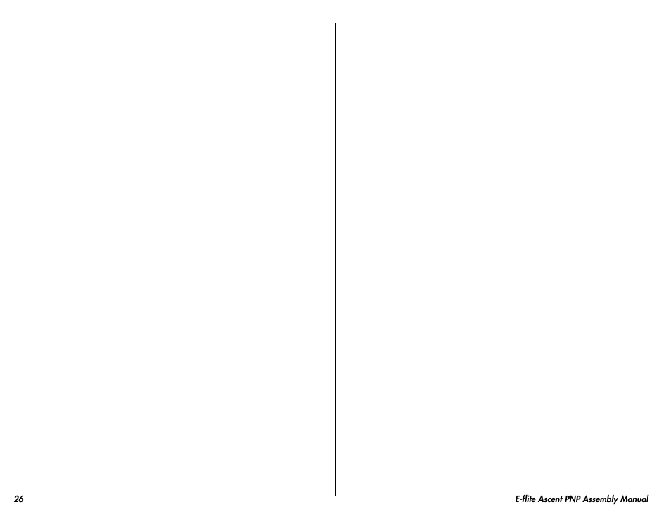 E-flite Ascent 450 Brushless PNP User Manual | Page 26 / 28