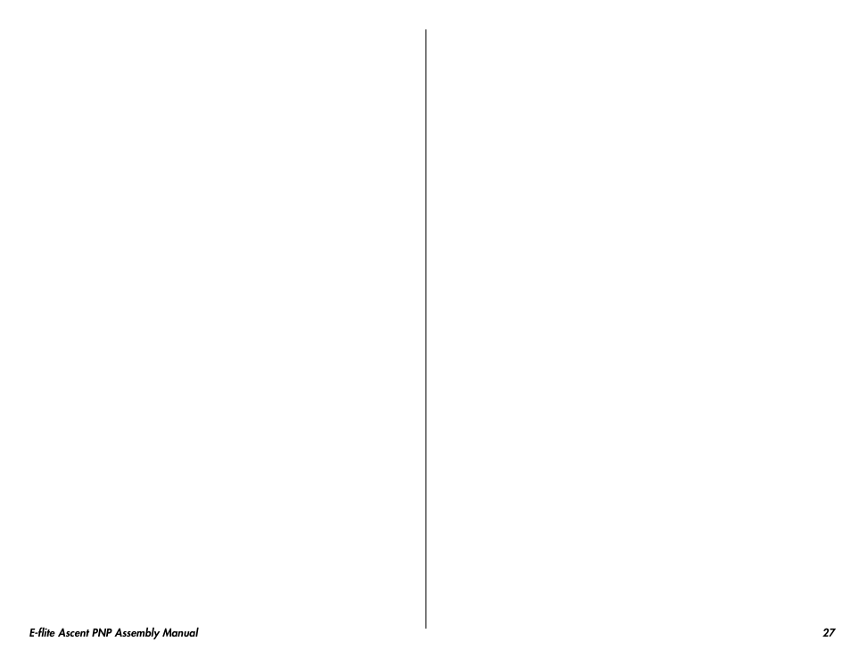 E-flite Ascent 450 Brushless PNP User Manual | Page 27 / 28
