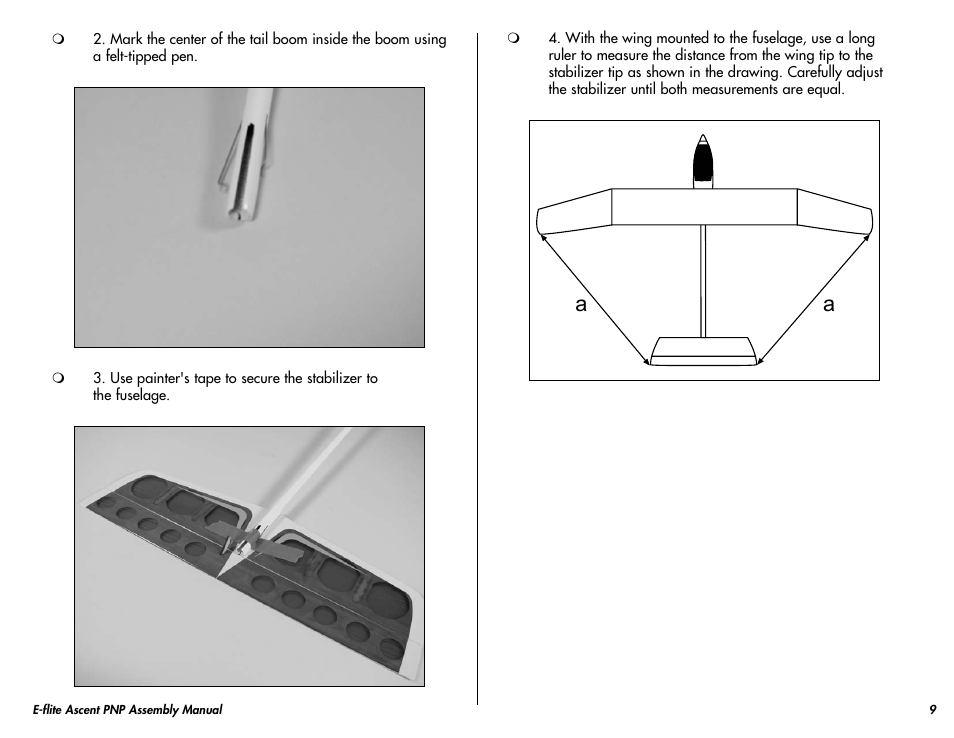 E-flite Ascent 450 Brushless PNP User Manual | Page 9 / 28