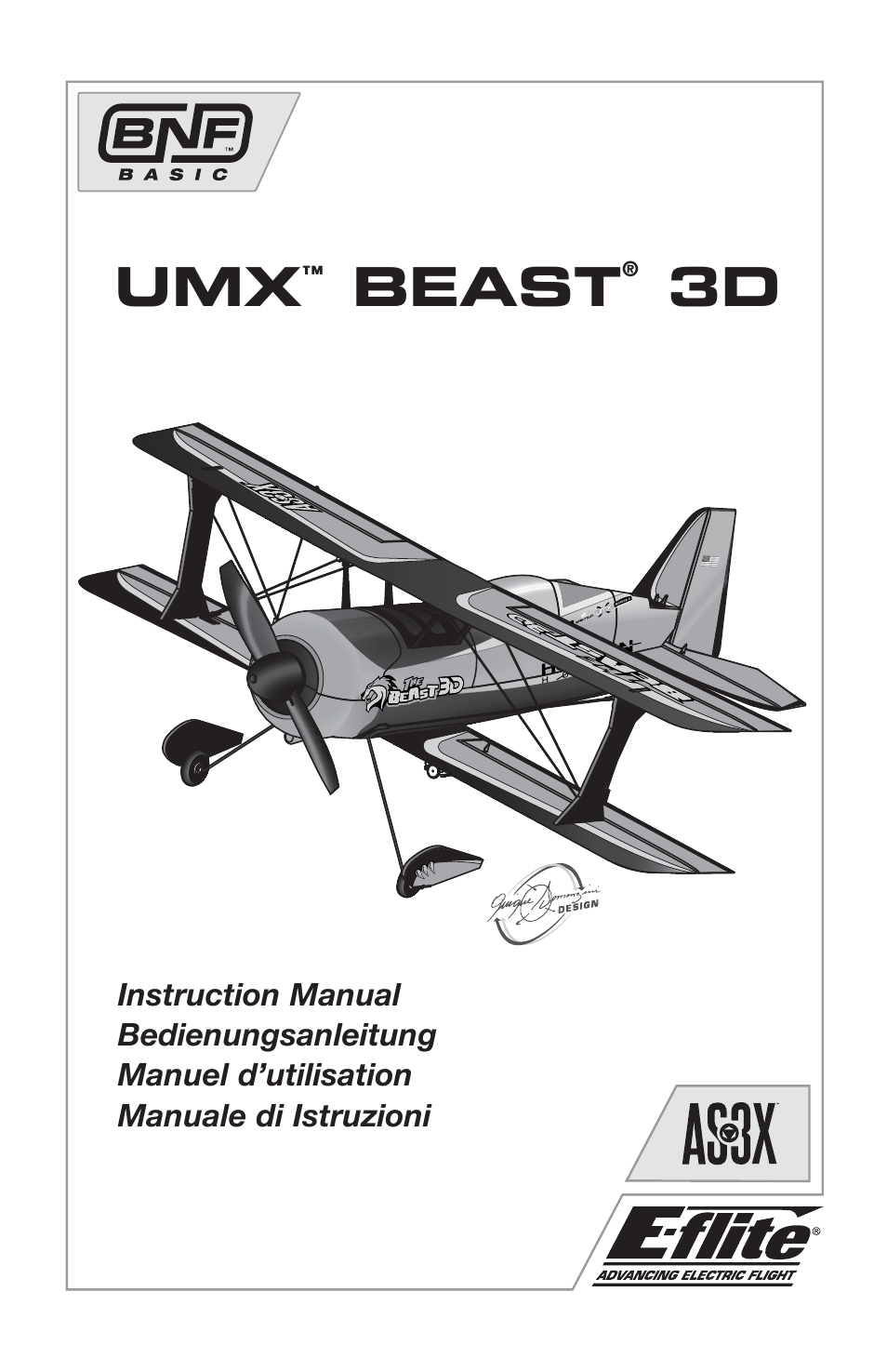 E-flite UMX Beast 3D BNF Basic User Manual | 19 pages