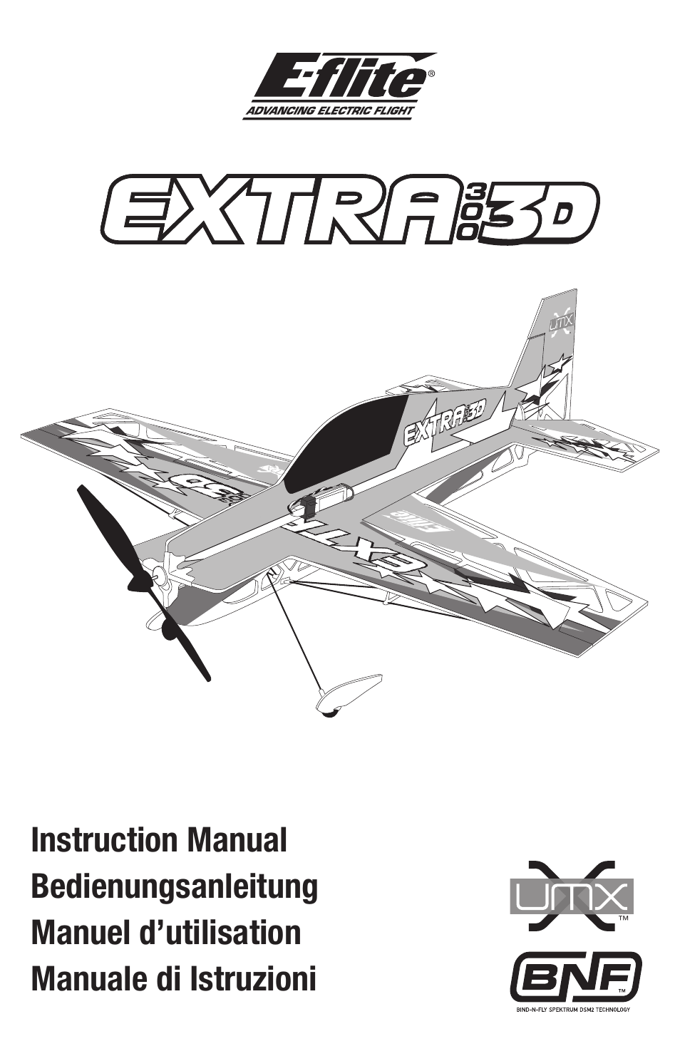 E-flite UMX Extra 300 3D BNF User Manual | 14 pages