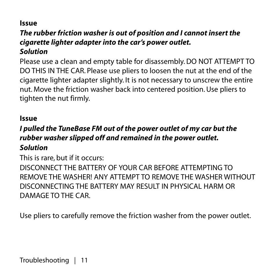 Belkin TUNEBASE F8V7097 User Manual | Page 12 / 16