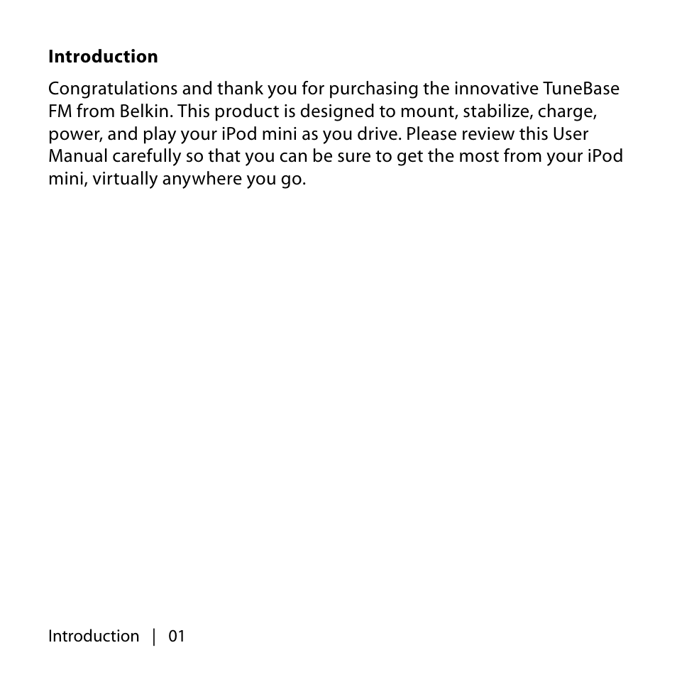 Belkin TUNEBASE F8V7097 User Manual | Page 2 / 16