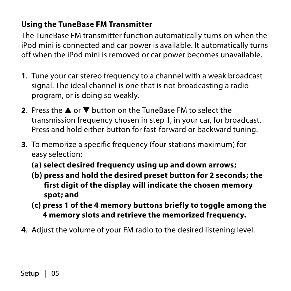 Belkin TUNEBASE F8V7097 User Manual | Page 6 / 16