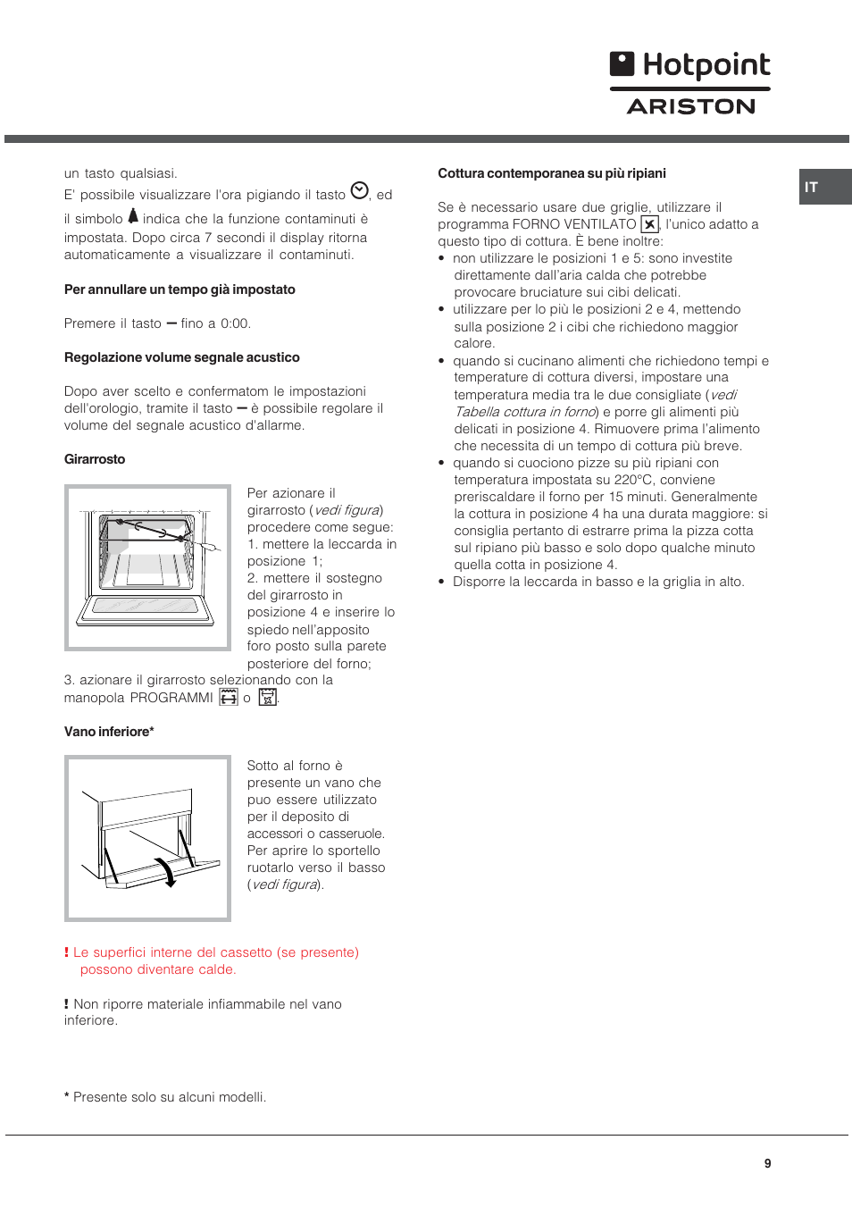 Hotpoint Ariston C 34S M5 R/HA User Manual | Page 9 / 40