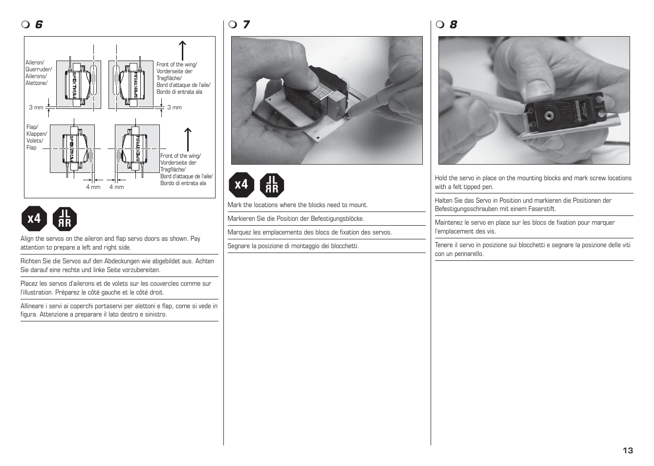 Lr l r | E-flite L-13 Blanik 4.2 m ARF User Manual | Page 13 / 60