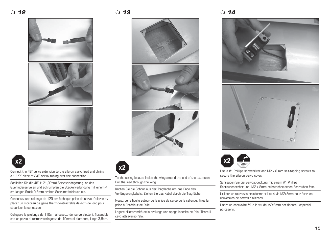 E-flite L-13 Blanik 4.2 m ARF User Manual | Page 15 / 60