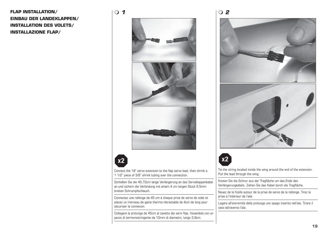 E-flite L-13 Blanik 4.2 m ARF User Manual | Page 19 / 60