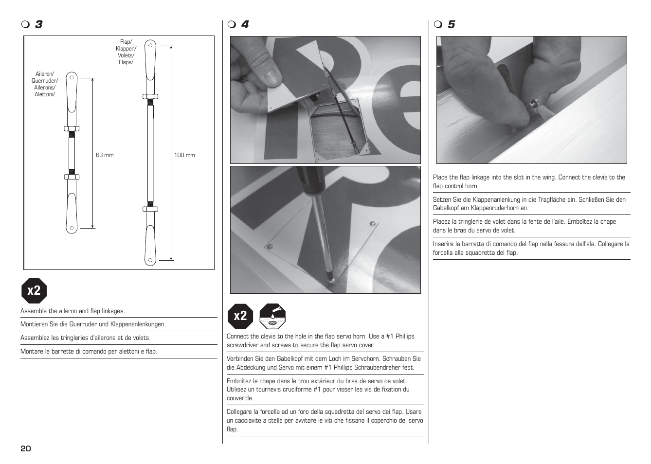 E-flite L-13 Blanik 4.2 m ARF User Manual | Page 20 / 60