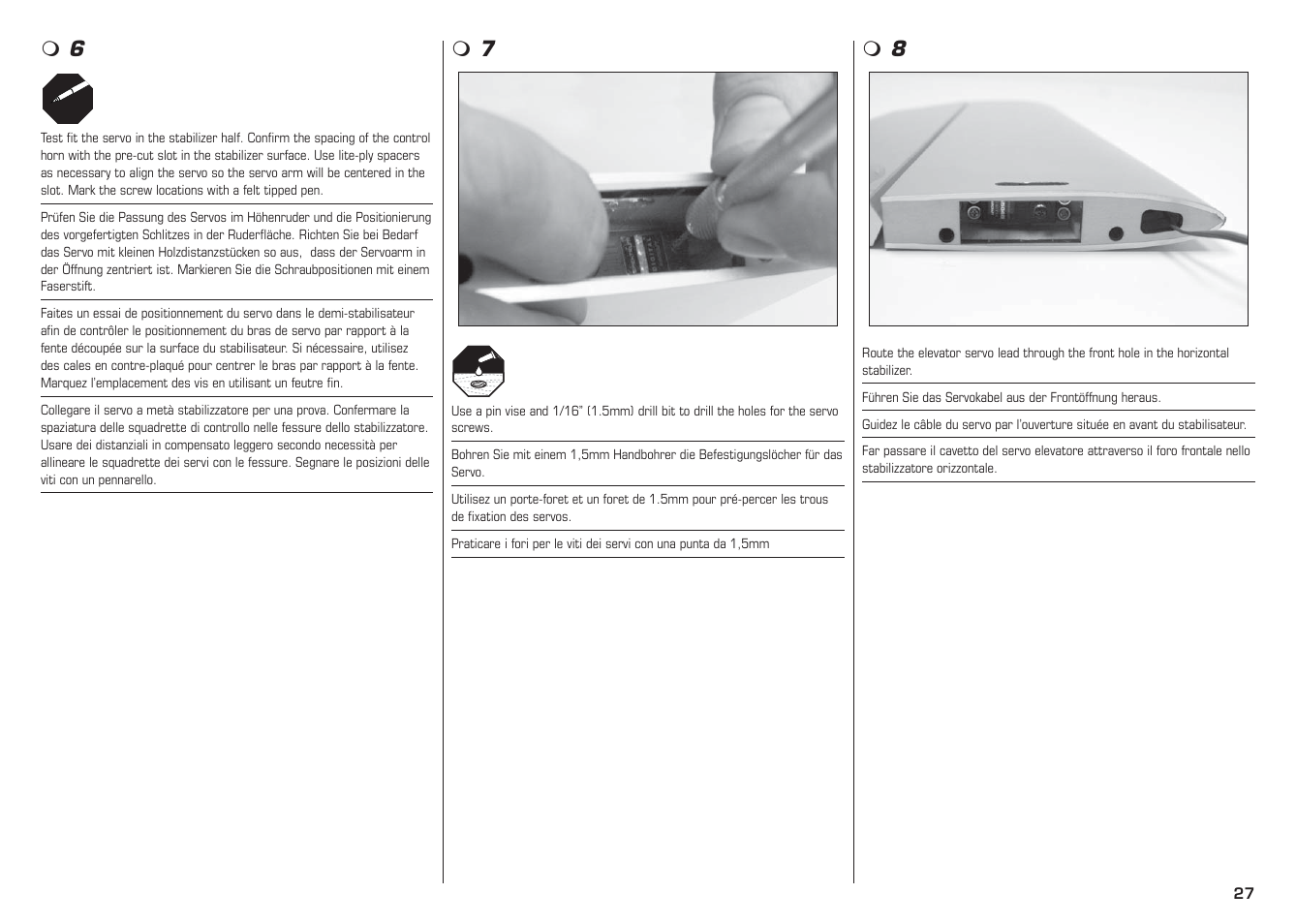 E-flite L-13 Blanik 4.2 m ARF User Manual | Page 27 / 60