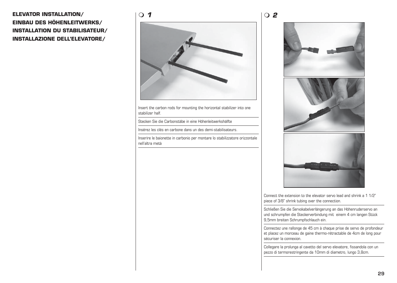 E-flite L-13 Blanik 4.2 m ARF User Manual | Page 29 / 60