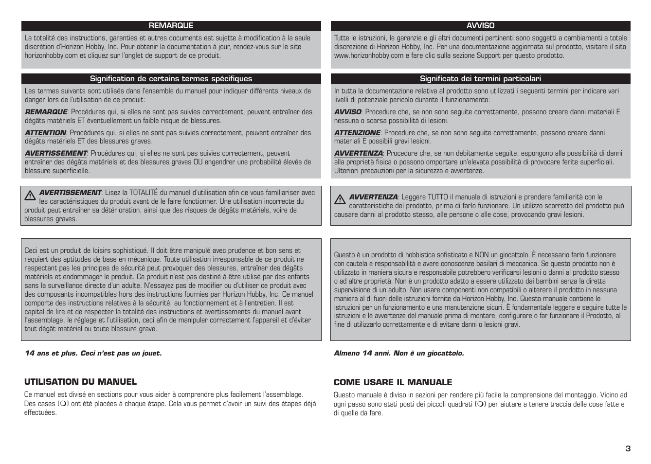 E-flite L-13 Blanik 4.2 m ARF User Manual | Page 3 / 60