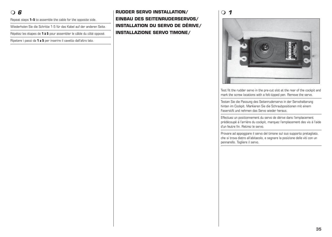 E-flite L-13 Blanik 4.2 m ARF User Manual | Page 35 / 60