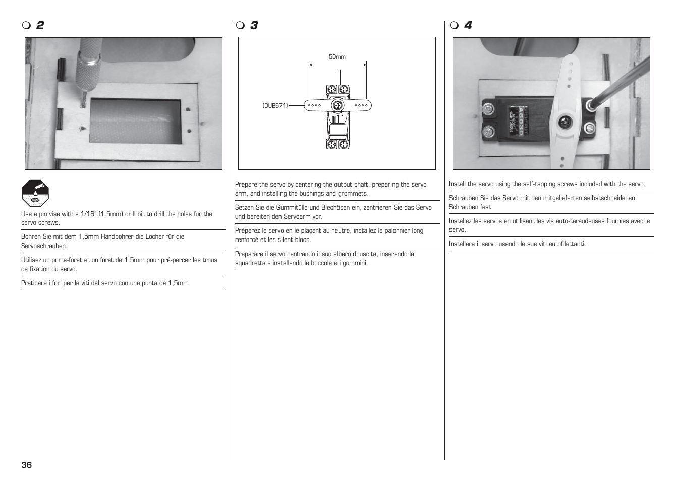 E-flite L-13 Blanik 4.2 m ARF User Manual | Page 36 / 60