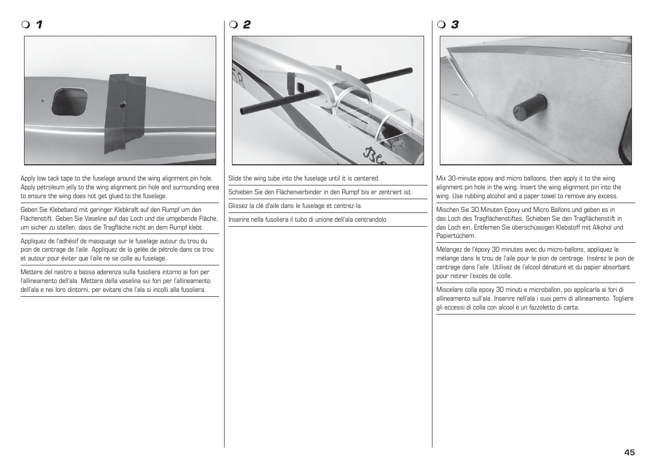 E-flite L-13 Blanik 4.2 m ARF User Manual | Page 45 / 60