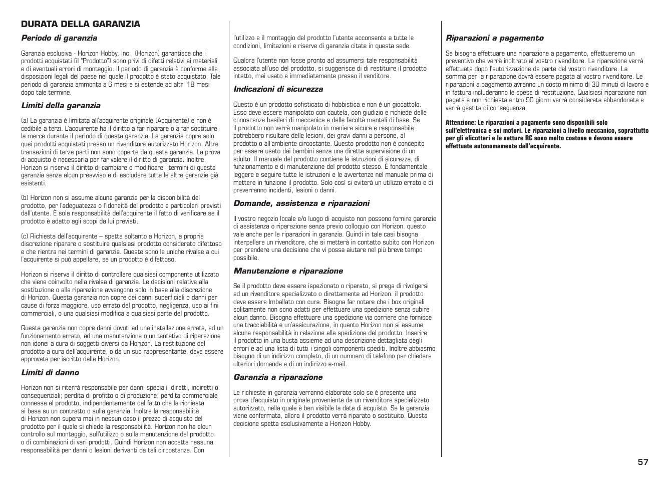 E-flite L-13 Blanik 4.2 m ARF User Manual | Page 57 / 60