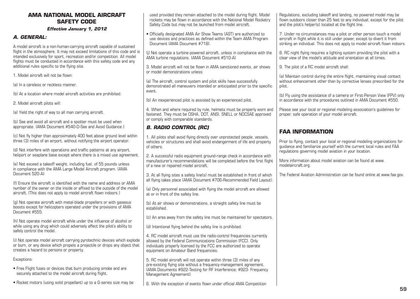 E-flite L-13 Blanik 4.2 m ARF User Manual | Page 59 / 60