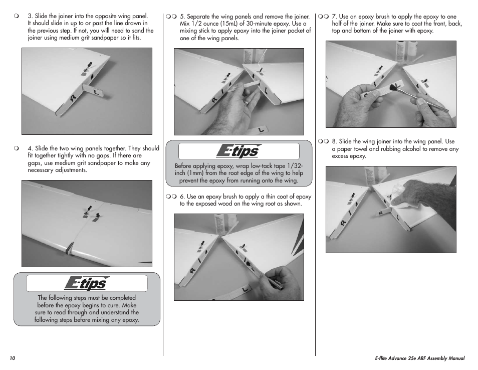 E-flite Advance 25e User Manual | Page 10 / 36