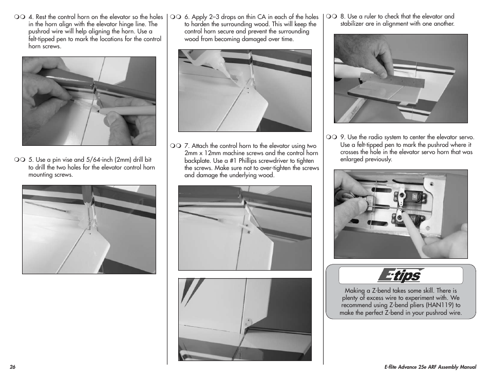 E-flite Advance 25e User Manual | Page 26 / 36