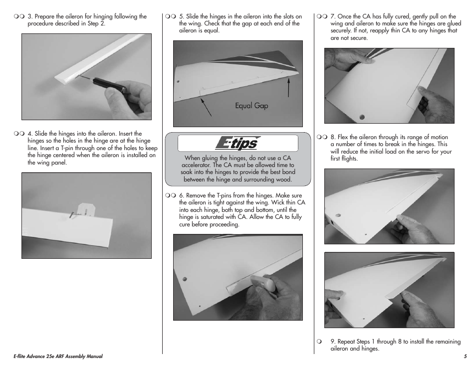 E-flite Advance 25e User Manual | Page 5 / 36