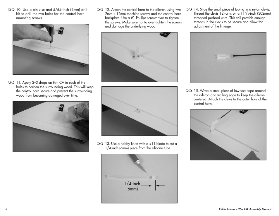 E-flite Advance 25e User Manual | Page 8 / 36