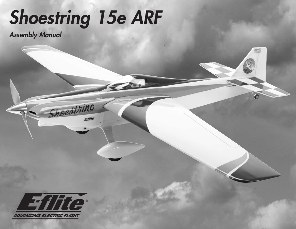 E-flite Shoestring 15e ARF User Manual | 32 pages