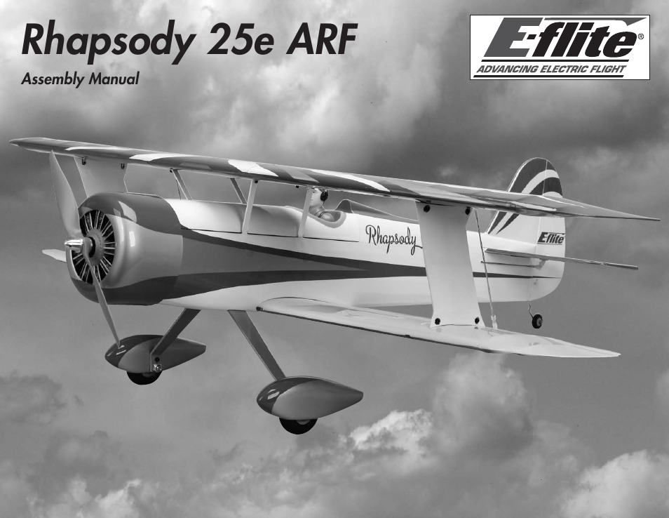 E-flite Rhapsody 25e ARF User Manual | 24 pages