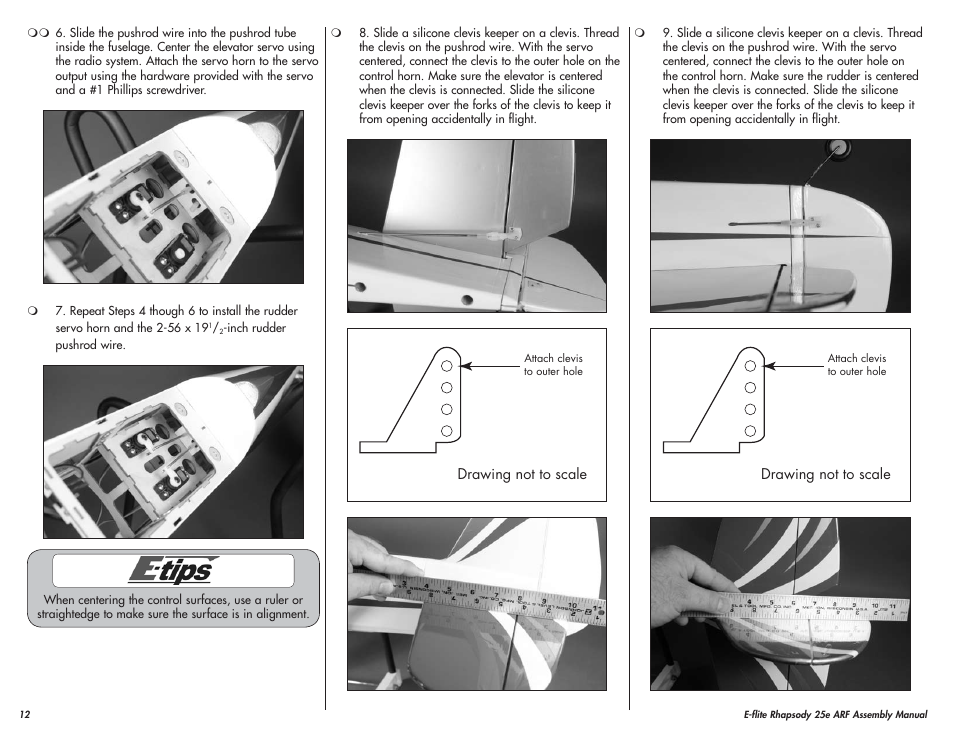 E-flite Rhapsody 25e ARF User Manual | Page 12 / 24