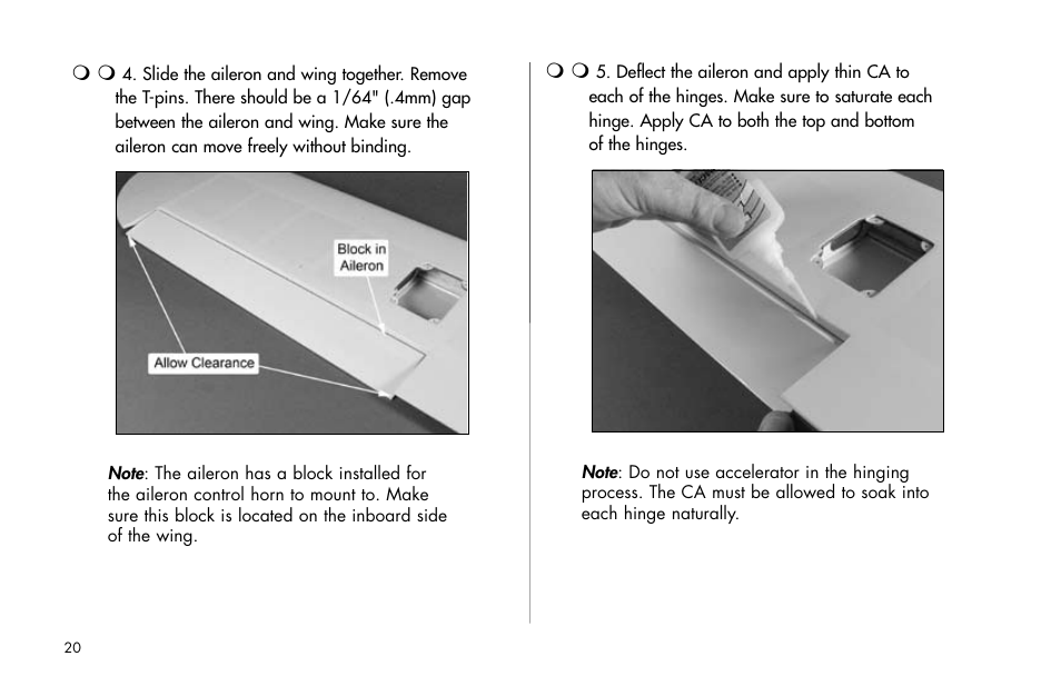 E-flite J-3 Cub 25 ARF User Manual | Page 20 / 52