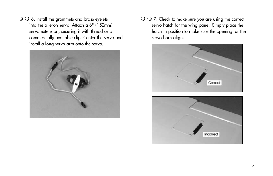 E-flite J-3 Cub 25 ARF User Manual | Page 21 / 52