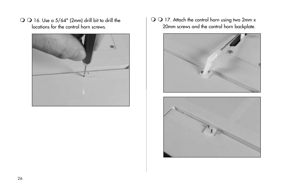 E-flite J-3 Cub 25 ARF User Manual | Page 26 / 52