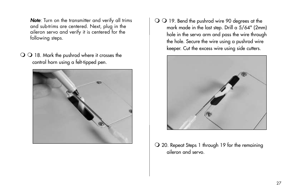 E-flite J-3 Cub 25 ARF User Manual | Page 27 / 52