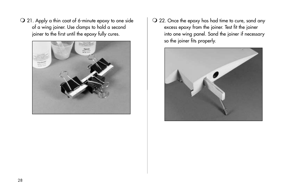E-flite J-3 Cub 25 ARF User Manual | Page 28 / 52