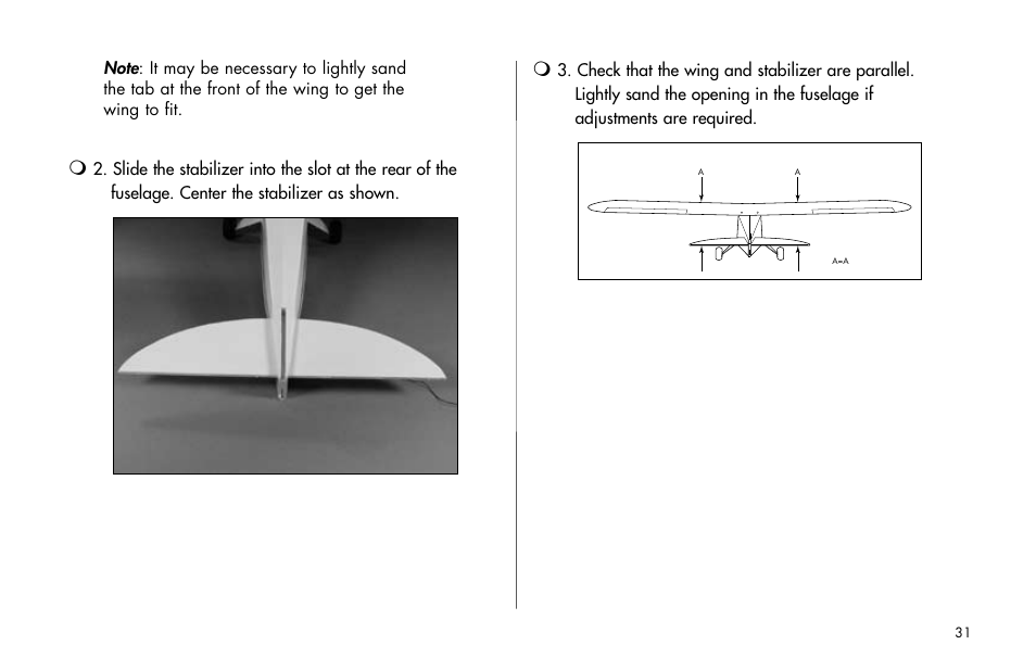 E-flite J-3 Cub 25 ARF User Manual | Page 31 / 52