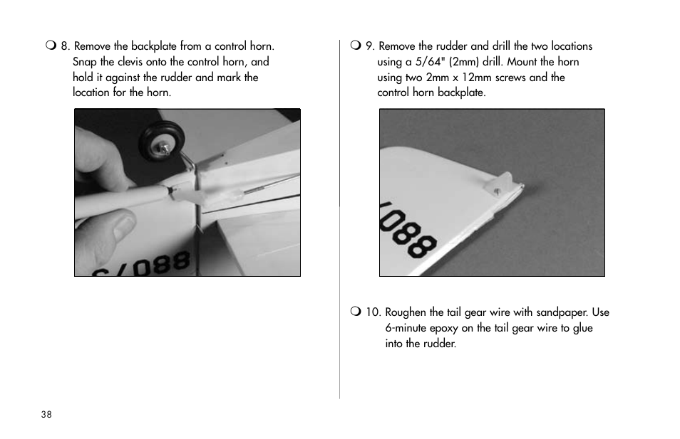 E-flite J-3 Cub 25 ARF User Manual | Page 38 / 52