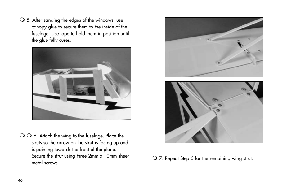 E-flite J-3 Cub 25 ARF User Manual | Page 46 / 52