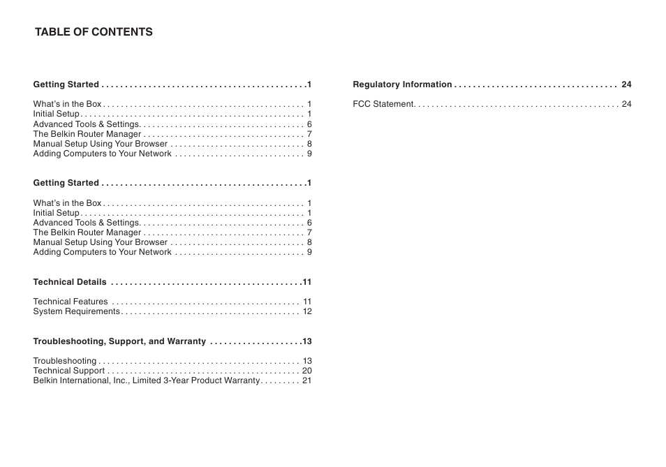 Belkin SURF 8820AU00390 User Manual | Page 2 / 28