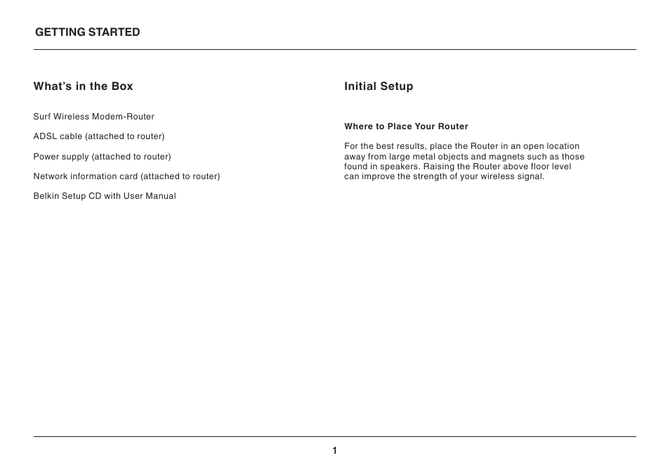 Belkin SURF 8820AU00390 User Manual | Page 3 / 28