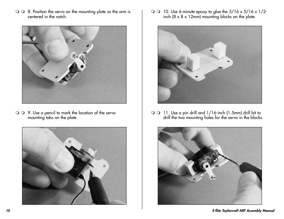 E-flite Taylorcraft 450 ARF User Manual | Page 10 / 40