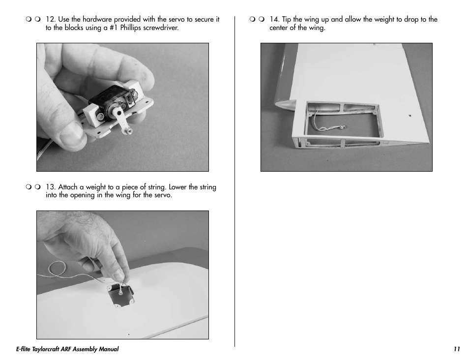 E-flite Taylorcraft 450 ARF User Manual | Page 11 / 40