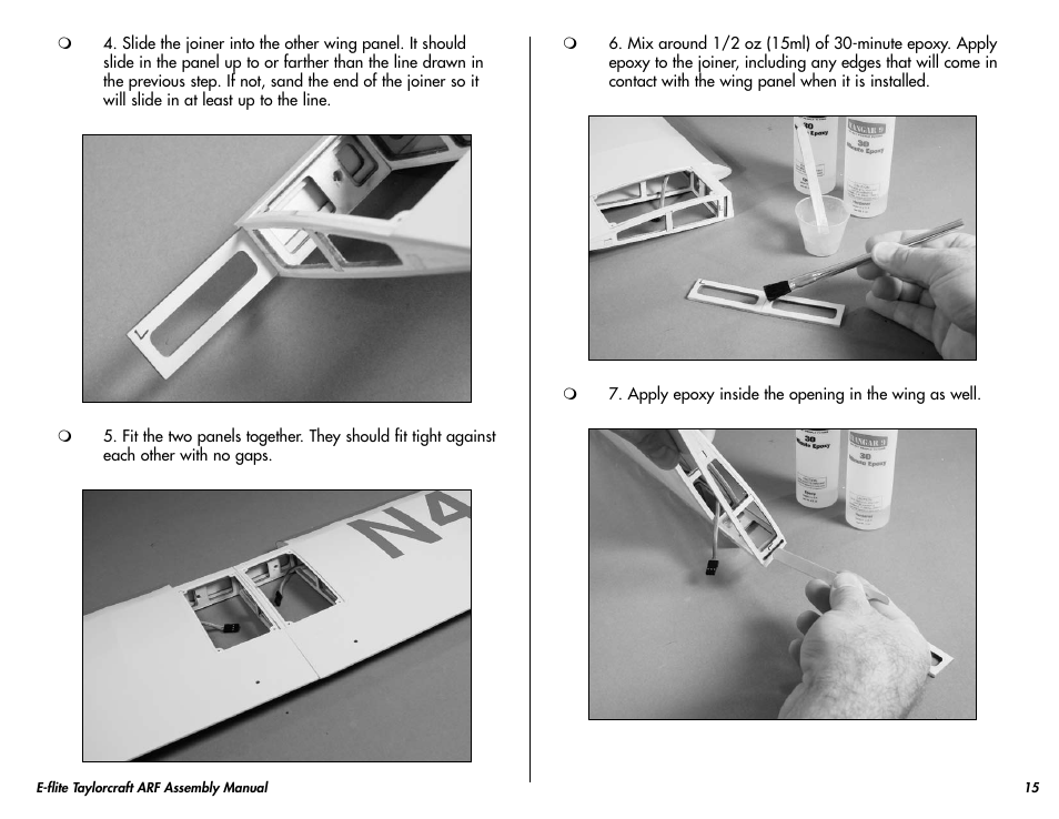 E-flite Taylorcraft 450 ARF User Manual | Page 15 / 40