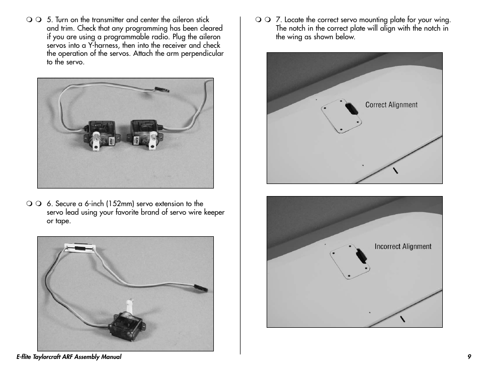 E-flite Taylorcraft 450 ARF User Manual | Page 9 / 40