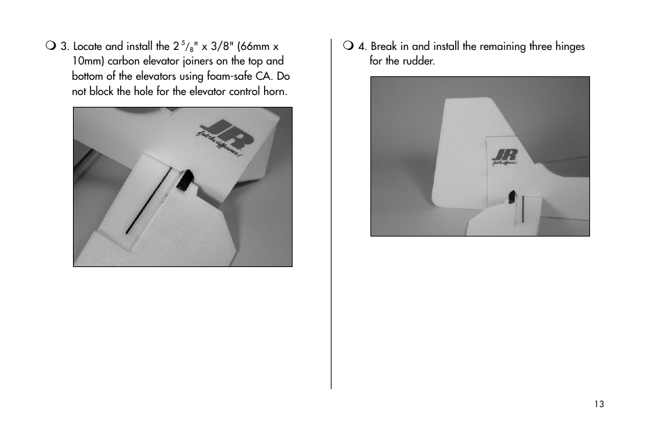 E-flite Yak 54F 3D ARF User Manual | Page 13 / 31