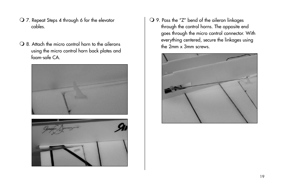 E-flite Yak 54F 3D ARF User Manual | Page 19 / 31