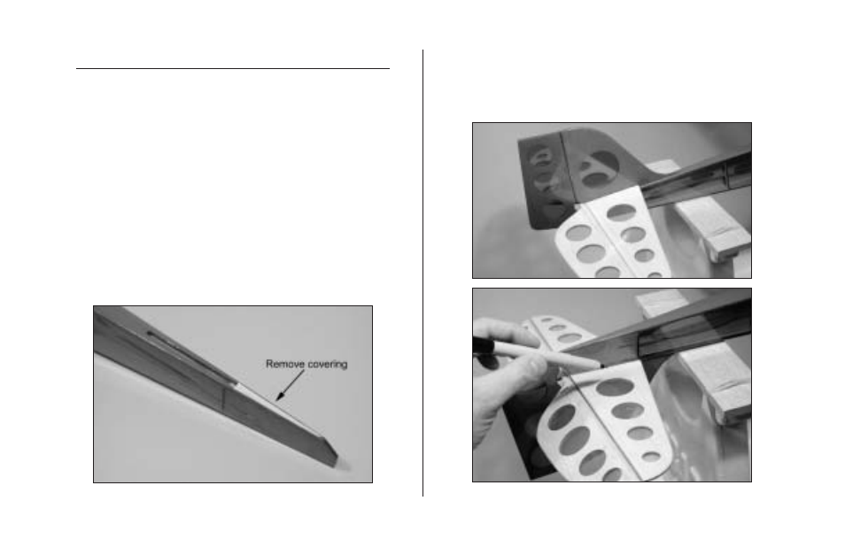 Attach the tail to the fuselage | E-flite Gypsy 370 ARF User Manual | Page 12 / 36