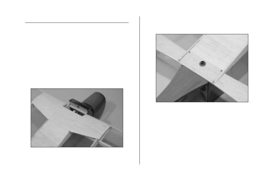 Attach the wing | E-flite Gypsy 370 ARF User Manual | Page 8 / 36