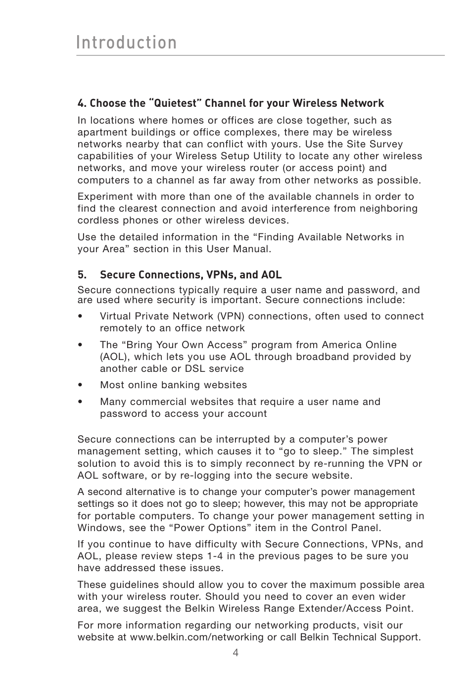 Introduction | Belkin DESKTOP CARD F5D7001 User Manual | Page 6 / 50