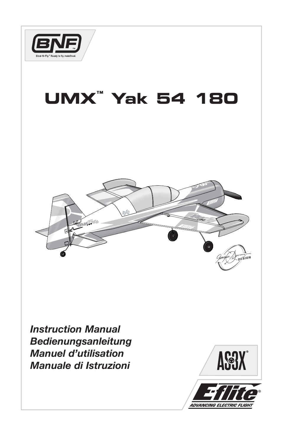 E-flite UMX Yak 54 180 BNF User Manual | 19 pages