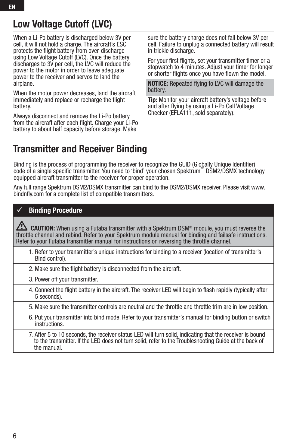 E-flite UMX Yak 54 180 BNF User Manual | Page 6 / 19