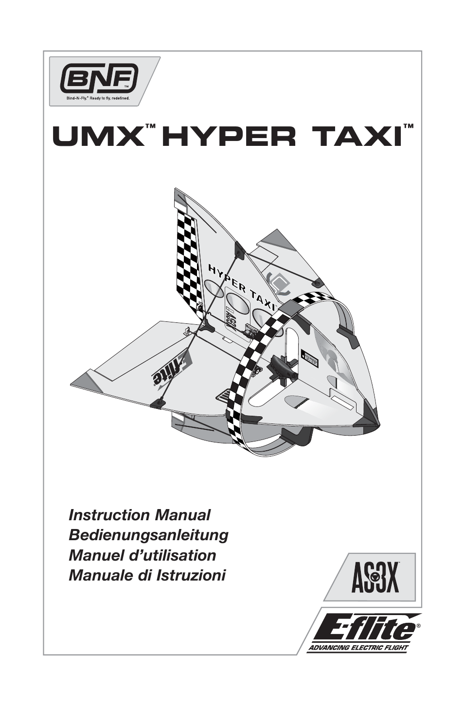 E-flite UMX Hyper Taxi BNF User Manual | 21 pages